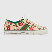 Load image into Gallery viewer, Gucci GG Unisex Gucci Tennis 1977 Sneaker GG Apple Print Ivory Canvas