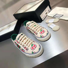 Load image into Gallery viewer, Gucci GG Unisex Gucci Tennis 1977 Sneaker GG Apple Print Ivory Canvas
