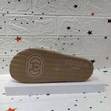 Load image into Gallery viewer, Gucci GG Unisex Interlocking G Slide Sandal Beige Ebony Interlocking G Striped Rubber