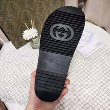 Load image into Gallery viewer, Gucci GG Unisex Slide Sandal Beige and Ebony Original GG Canvas