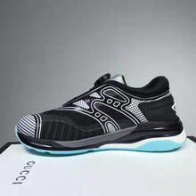 Load image into Gallery viewer, Gucci GG Unisex Ultrapace R Sneaker Knit Fabric Interlocking Double G 3 cm Heel-Blue