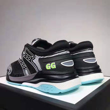 Load image into Gallery viewer, Gucci GG Unisex Ultrapace R Sneaker Knit Fabric Interlocking Double G 3 cm Heel-Blue
