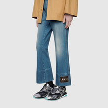 Load image into Gallery viewer, Gucci GG Unisex Ultrapace R Sneaker Knit Fabric Interlocking Double G 3 cm Heel-Blue