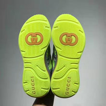 Load image into Gallery viewer, Gucci GG Unisex Ultrapace R Sneaker Knit Fabric Interlocking Double G 3 cm Heel-Lime