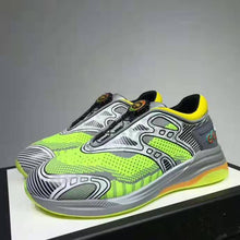 Load image into Gallery viewer, Gucci GG Unisex Ultrapace R Sneaker Knit Fabric Interlocking Double G 3 cm Heel-Lime
