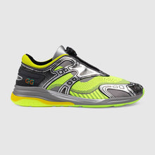 Load image into Gallery viewer, Gucci GG Unisex Ultrapace R Sneaker Knit Fabric Interlocking Double G 3 cm Heel-Lime