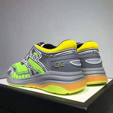 Load image into Gallery viewer, Gucci GG Unisex Ultrapace R Sneaker Knit Fabric Interlocking Double G 3 cm Heel-Lime