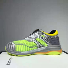 Load image into Gallery viewer, Gucci GG Unisex Ultrapace R Sneaker Knit Fabric Interlocking Double G 3 cm Heel-Lime