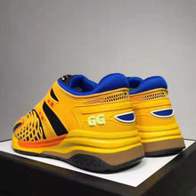 Load image into Gallery viewer, Gucci GG Unisex Ultrapace R Sneaker Knit Fabric Interlocking Double G 3 cm Heel-Yellow