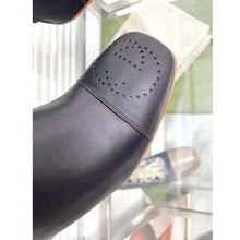Load image into Gallery viewer, Gucci GG Women Ankle Boot with Interlocking G Black Leather 9 cm Heel