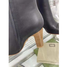 Load image into Gallery viewer, Gucci GG Women Ankle Boot with Interlocking G Black Leather 9 cm Heel