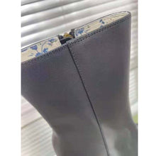 Load image into Gallery viewer, Gucci GG Women Ankle Boot with Interlocking G Black Leather 9 cm Heel
