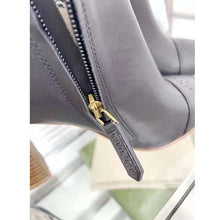 Load image into Gallery viewer, Gucci GG Women Ankle Boot with Interlocking G Black Leather 9 cm Heel