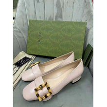 Load image into Gallery viewer, Gucci GG Women Ballet Flat with Bamboo Buckle White Leather