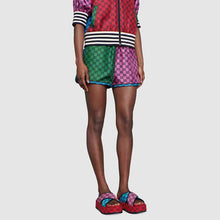 Load image into Gallery viewer, Gucci GG Women GG Multicolor Platform Sandal Light Blue and Blue GG Canvas