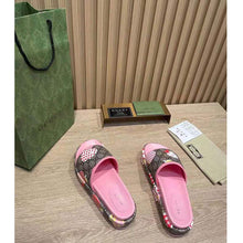 Load image into Gallery viewer, Gucci GG Women Gucci Les Pommes Sandal Beige and Ebony GG Supreme Canvas