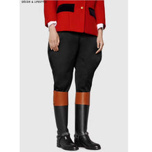 Load image into Gallery viewer, Gucci GG Women Knee-High Boot Harness Black Brown Leather Interlocking G