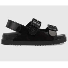 Load image into Gallery viewer, Gucci GG Women Sandal with Mini Double G Black Rubber