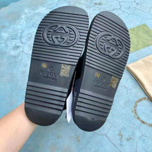 Load image into Gallery viewer, Gucci GG Women Sandal with Mini Double G Black Rubber