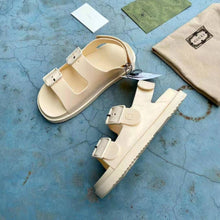 Load image into Gallery viewer, Gucci GG Women Sandal with Mini Double G Off-White Rubber