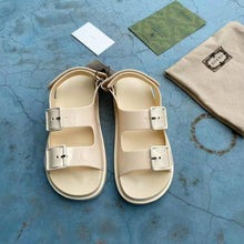 Load image into Gallery viewer, Gucci GG Women Sandal with Mini Double G Off-White Rubber