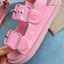 Load image into Gallery viewer, Gucci GG Women Sandal with Mini Double G Pink Rubber