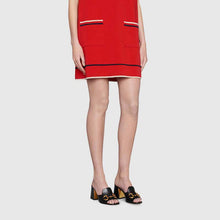 Load image into Gallery viewer, Gucci GG Women Slide Sandal with Horsebit Black Leather 8 cm Heel