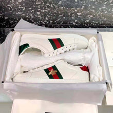 Load image into Gallery viewer, Gucci Men Ace Embroidered Sneaker Bee in White