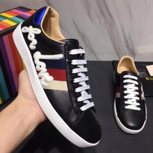 Load image into Gallery viewer, Gucci Men Ace Embroidered Sneaker Shoes in Leather with Sylvie Web-Black