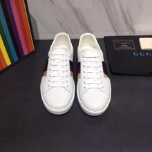 Load image into Gallery viewer, Gucci Men Ace Embroidered Sneaker Shoes in Leather with Sylvie Web-White