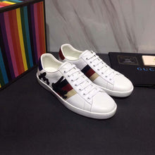 Load image into Gallery viewer, Gucci Men Ace Embroidered Sneaker Shoes in Leather with Sylvie Web-White