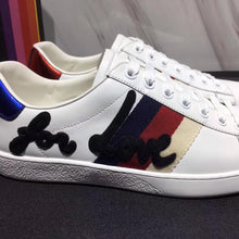 Load image into Gallery viewer, Gucci Men Ace Embroidered Sneaker Shoes in Leather with Sylvie Web-White