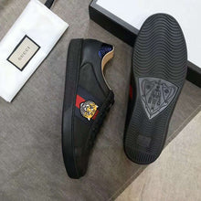 Load image into Gallery viewer, Gucci Men Ace Embroidered Sneaker Shoes with Tiger Web-Black