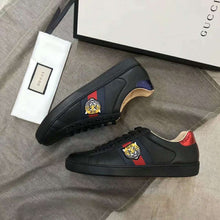 Load image into Gallery viewer, Gucci Men Ace Embroidered Sneaker Shoes with Tiger Web-Black