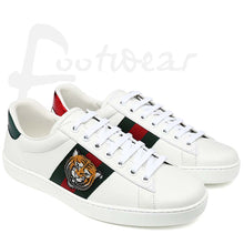 Load image into Gallery viewer, Gucci Men Ace Embroidered Sneaker Shoes with Tiger Web-White