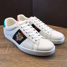 Load image into Gallery viewer, Gucci Men Ace Embroidered Sneaker Shoes with Tiger Web-White