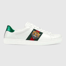 Load image into Gallery viewer, Gucci Men Ace Embroidered Sneaker Shoes with Tiger Web-White