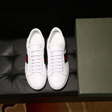 Load image into Gallery viewer, Gucci Men Ace Embroidered Sneaker Shoes with Tiger Web-White
