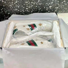 Load image into Gallery viewer, Gucci Men Ace Embroidered Sneaker Stars and Bees in White