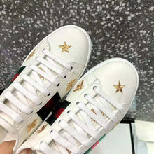 Load image into Gallery viewer, Gucci Men Ace Embroidered Sneaker Stars and Bees in White
