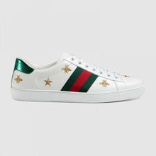 Load image into Gallery viewer, Gucci Men Ace Embroidered Sneaker Stars and Bees in White