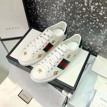 Load image into Gallery viewer, Gucci Men Ace Embroidered Sneaker Stars and Bees in White