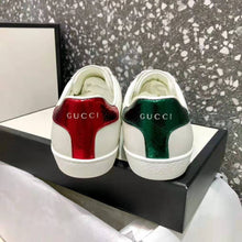 Load image into Gallery viewer, Gucci Men Ace Embroidered Sneaker with An Embroidered Kingsnake-White