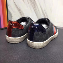 Load image into Gallery viewer, Gucci Men Ace GG Supreme Canvas Sneaker Shoes-Grey