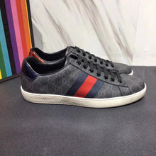 Load image into Gallery viewer, Gucci Men Ace GG Supreme Canvas Sneaker Shoes-Grey