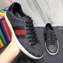 Load image into Gallery viewer, Gucci Men Ace GG Supreme Canvas Sneaker Shoes-Grey