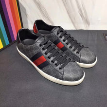 Load image into Gallery viewer, Gucci Men Ace GG Supreme Canvas Sneaker Shoes-Grey
