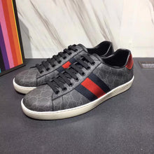 Load image into Gallery viewer, Gucci Men Ace GG Supreme Canvas Sneaker Shoes-Grey