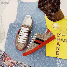 Load image into Gallery viewer, Gucci Men Ace GG Supreme Sneaker Classic Low-Top Sneaker-Brown