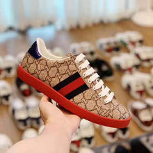 Load image into Gallery viewer, Gucci Men Ace GG Supreme Sneaker Classic Low-Top Sneaker-Brown